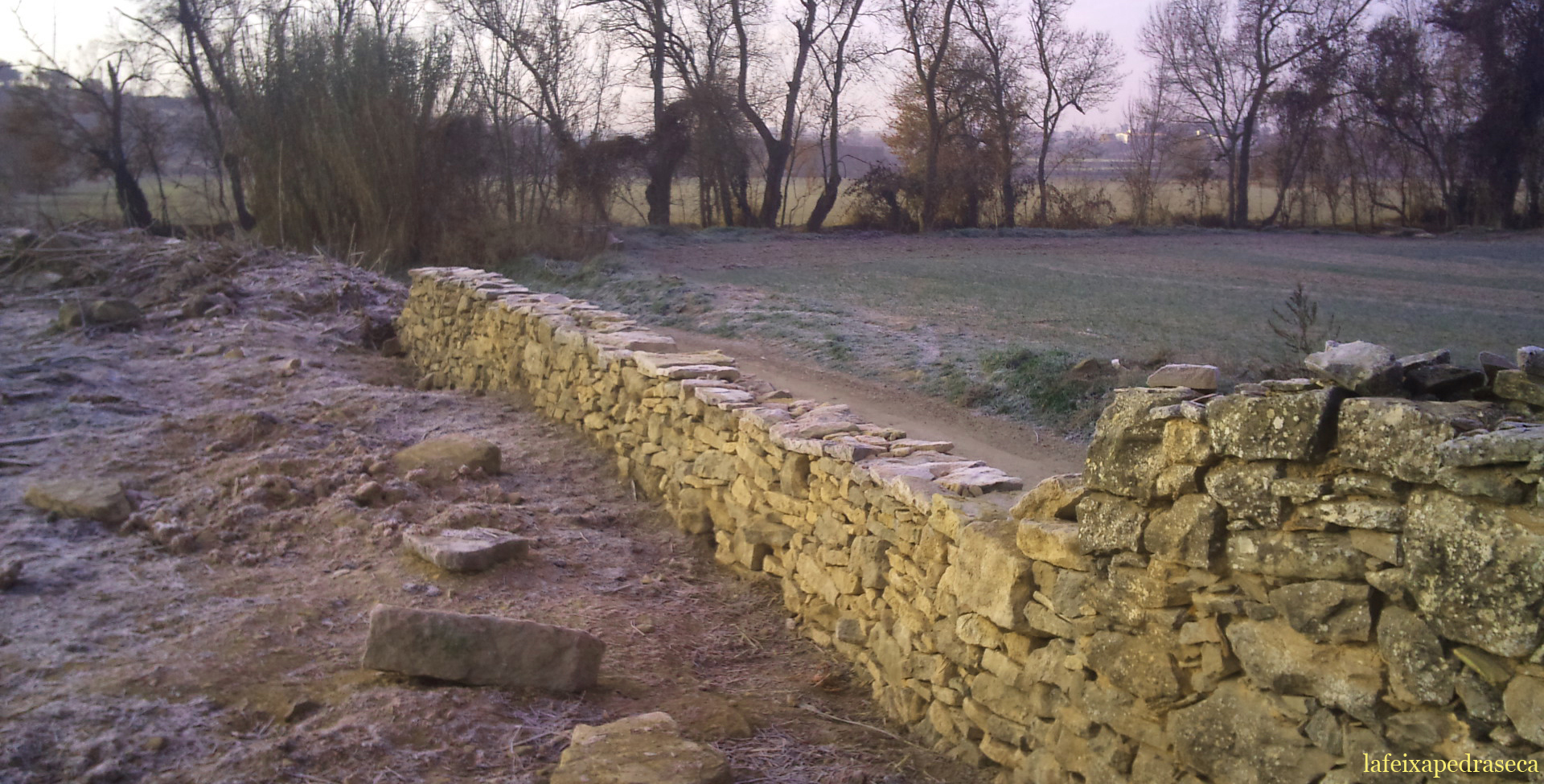 mur de partió a la Segarra